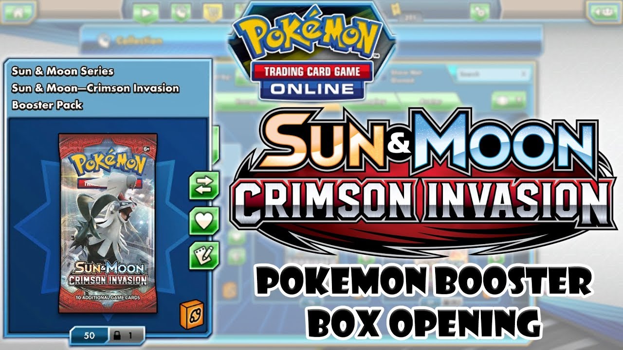 Crimson Invasion Booster Box Opening - Pokemon TCG Online