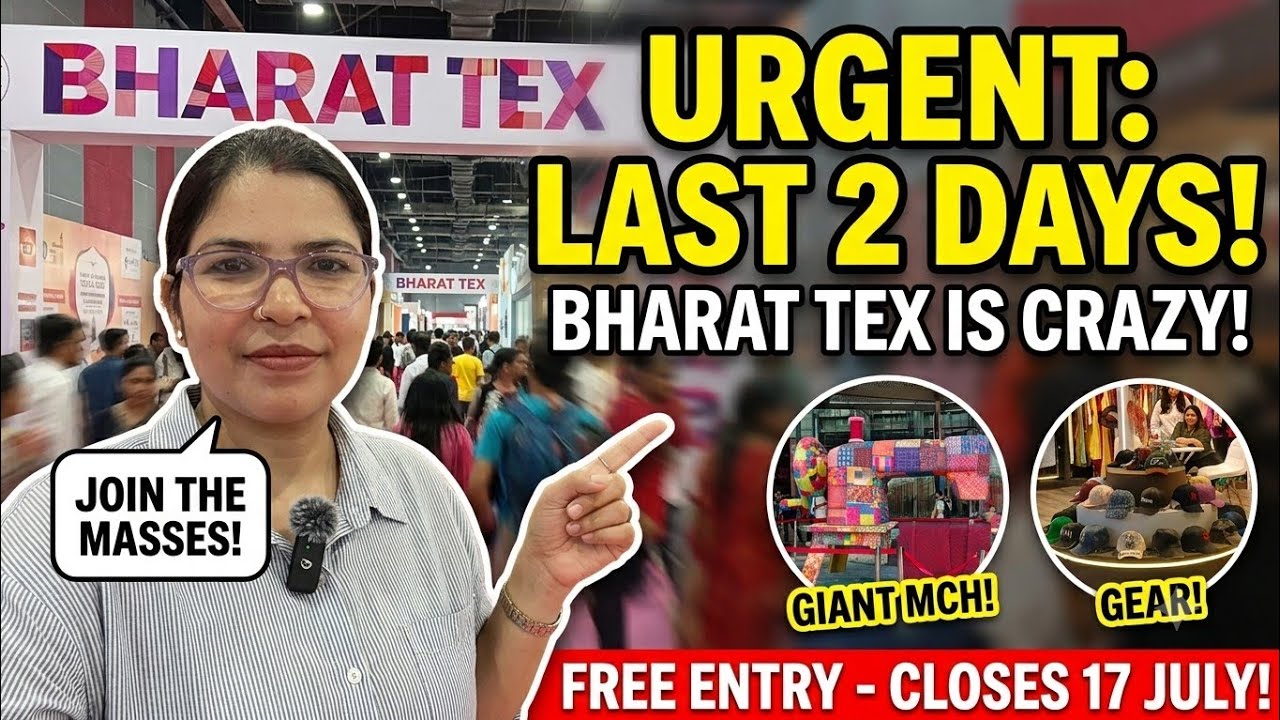 Bharat Tex 2026: India&rsquo;s Largest Global Textile Event!#bharattext #textileindustry #bharatmandapam