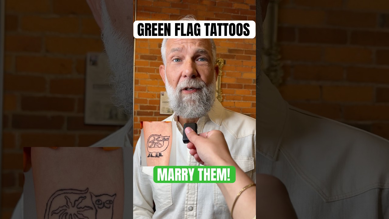 Green flag tattoos! ✅ #tattoo #tattoofun #tattooartist #tattooer #ink #tattooist #tattoos #inked