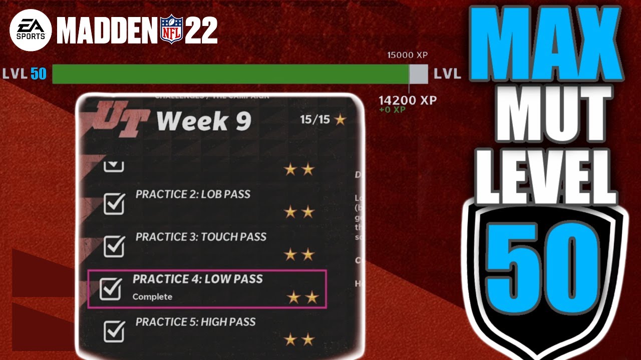 HOW TO REACH MAX LEVEL 50 QUICK IN MADDEN ULTIMATE TEAM | NO MONEY SPENT | MADDEN 22 | MUT HELP