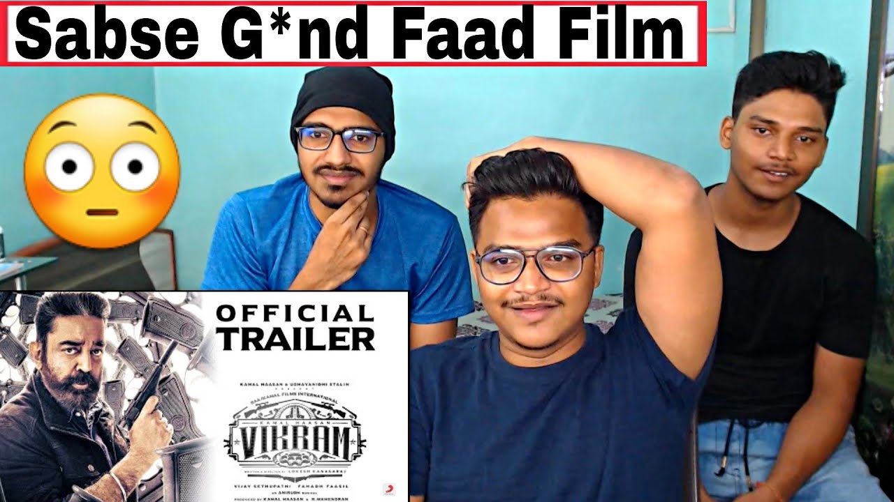 VIKRAM Trailer Reaction | Kamal Haasan |VijaySethupathi| FahadhFaasil |By Suraj kumar, Shubham kumar
