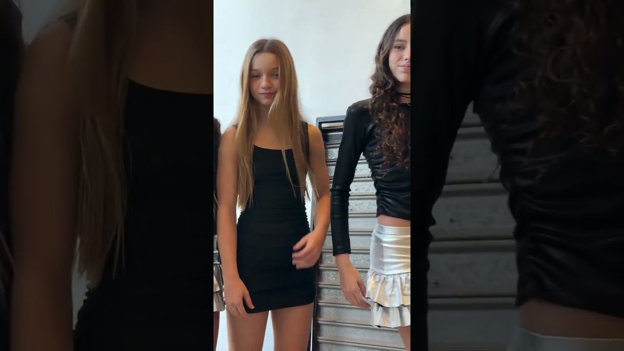 Girls fashion try on new styles skirts dress and tops at lemonade