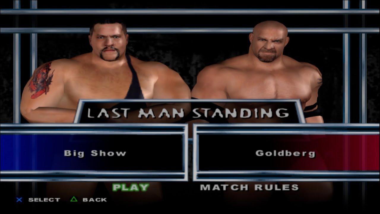 WWE SmackDown! Here Comes the Pain - Big Show VS Goldberg (LAST MAN STANDING)