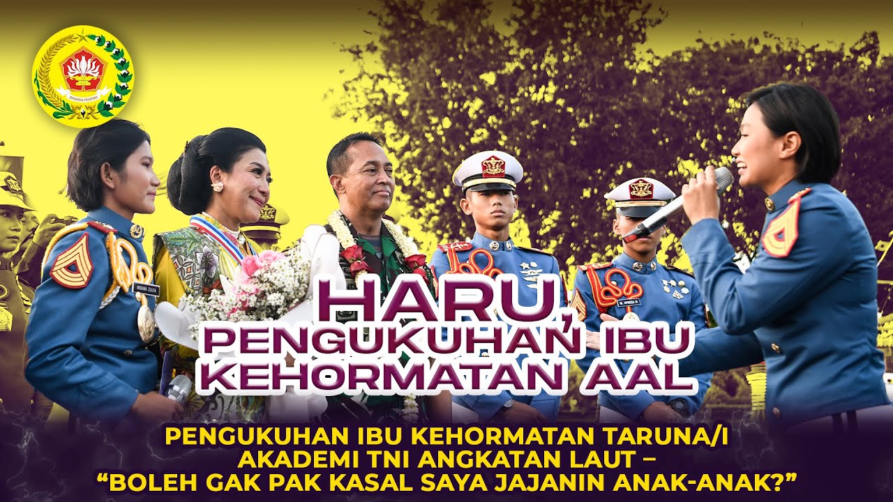 Pengukuhan Ibu Kehormatan Taruna/i Akademi TNI, Boleh Nggak Pak Kasal Saya Jajani Anak-anak