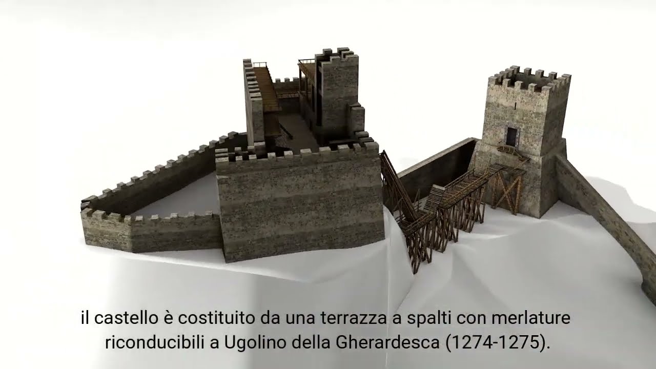 CASTELLO DI ACQUAFREDDA   Ricostruzione 3D