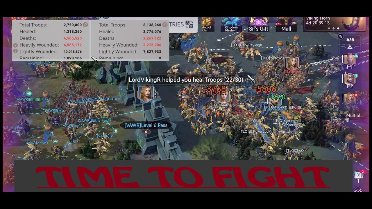 Viking Rise KVK 4 HUGE Rallies Level 6 Gates FULLY OPEN
