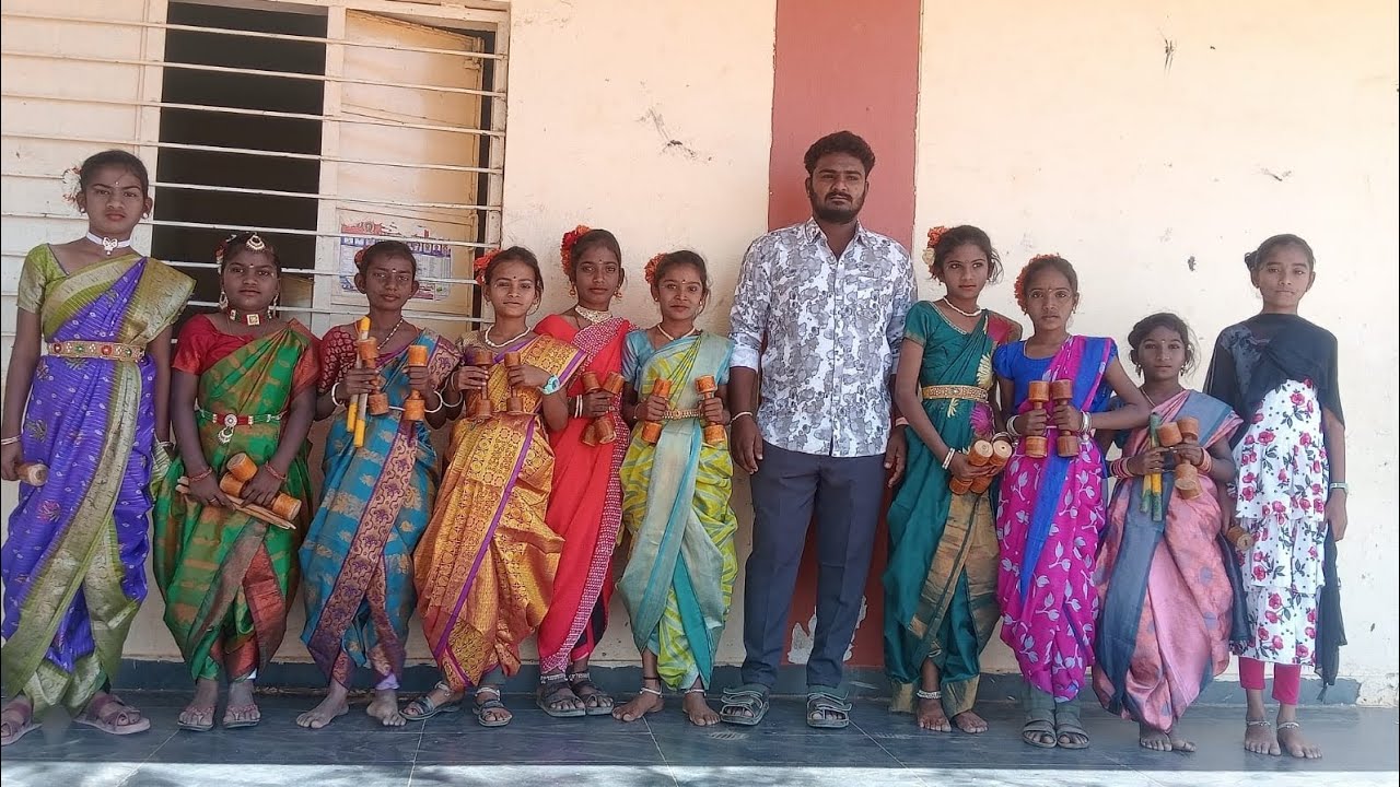 PM SHRI ZPHSchool Hussenapuram Annual day celebration dance performance by 6th class students 