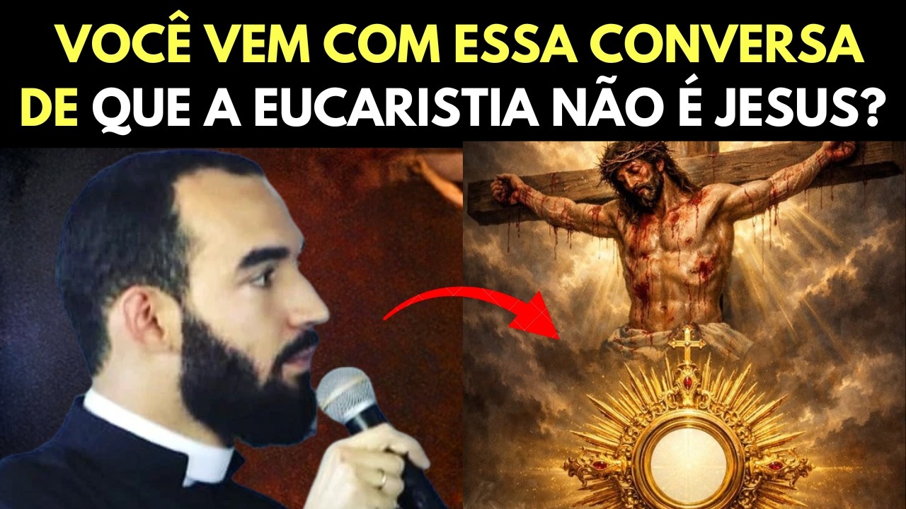 “Você vem com essa conversa de que a Eucaristia não é Jesus?/padre gabriel vila verde.