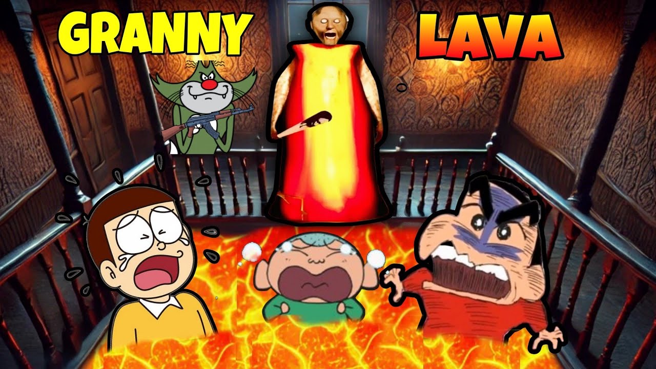 Shinchan And Friends In Granny House Lava Mode | Funny Gameplay