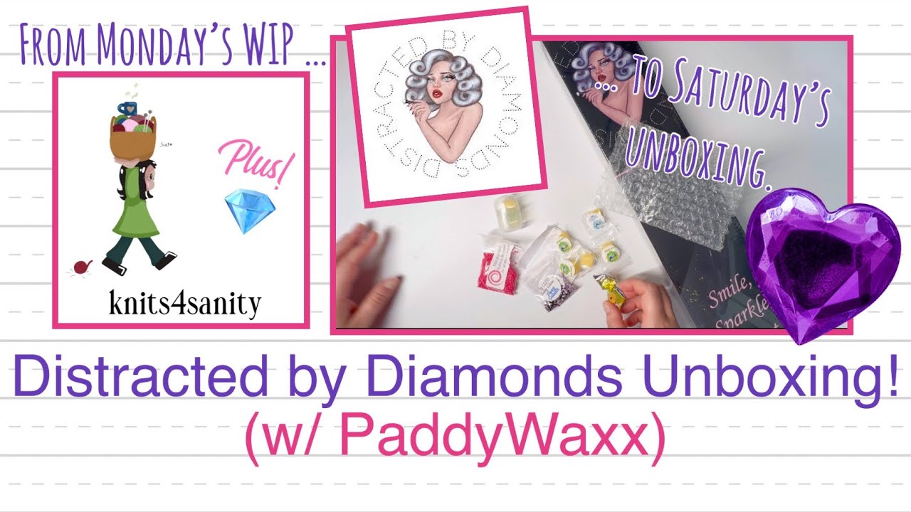 Super Sticky PaddyWaxx & Distracted by Diamonds-Diamond Painting Art Unboxing- I ❤️Bulldogs