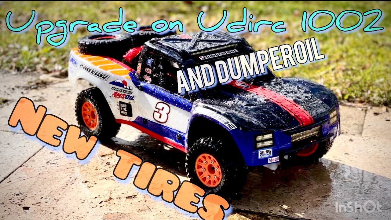 Udirc 1002 upgrade tires and dumperoil 7,4volt aktion I like that truck #rc #rccar #scale #rccars