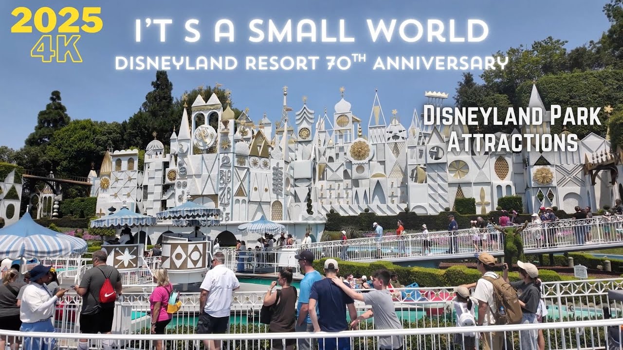 4K It's a Small World - Full Front Row Ride POV - Disneyland Park - August 2025
