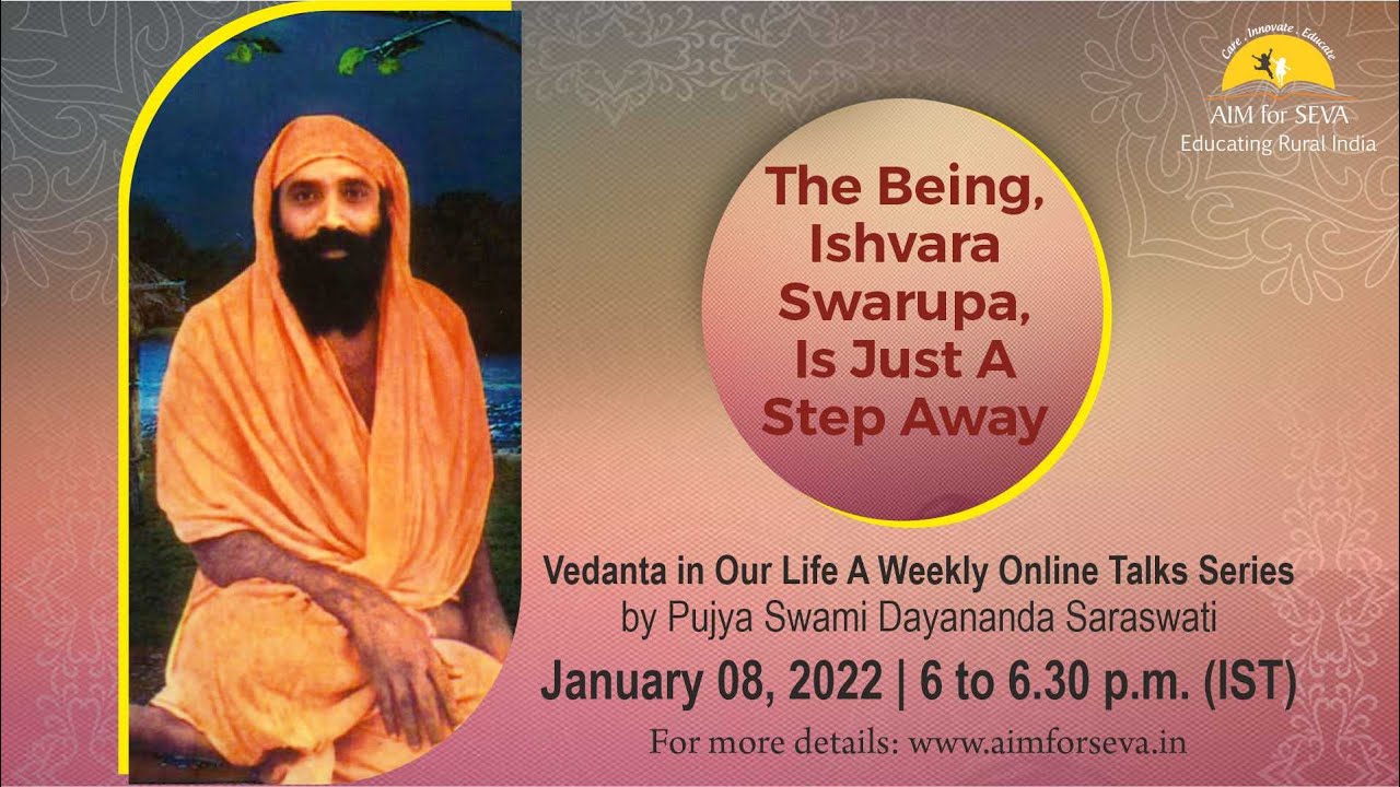 The Being, Ishvara Swarupa, Is Just A Step Away