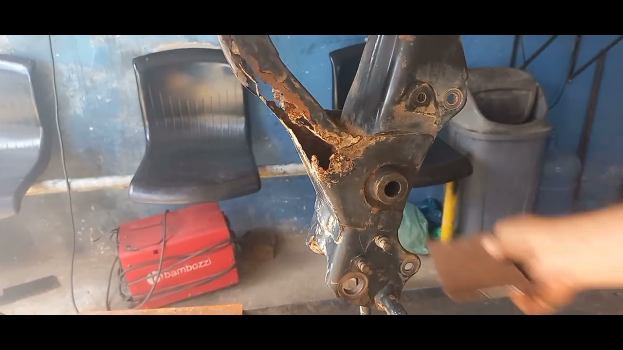restaurando quadro de moto Fan 150  2012 ficou no Grau top de linha