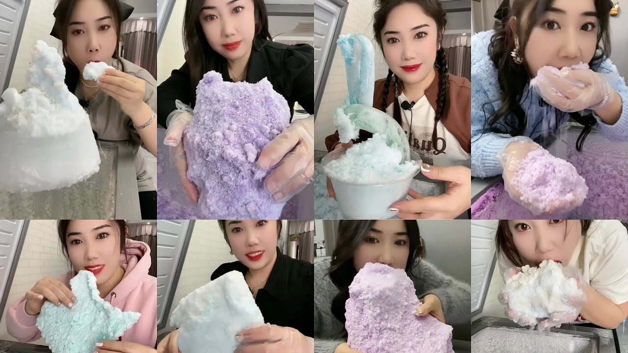 ✨HER SOLO ✨| ONLY BITES🧊| ASMR ICE EATING | FREEZER FROST ICE | FLAVOURED ICE | ICE EATING