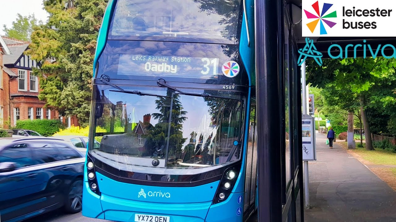 FULL ROUTE JOURNEY - Arriva Midlands Route 31 - Leicester to Oadby l 8015 BK73 AEG