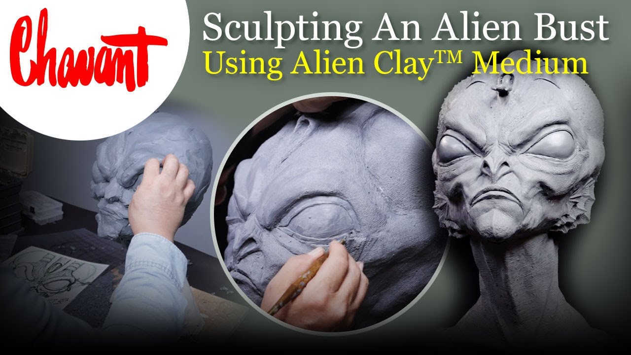 Sculpting an Alien Bust Using Alien Clay™ Medium