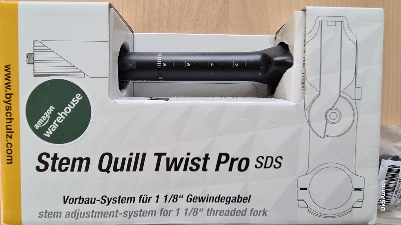 Fahrrad Lenker Vorbausystem by.schulz Stem Quill Twist ProSDS, Twistfunktion, Winkelverstellbarkeit