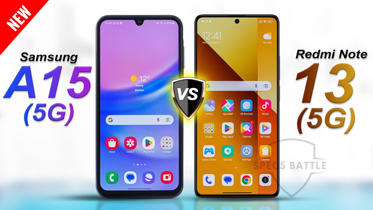 Samsung Galaxy A15 5G vs Redmi Note 13 5G | FULL SPECS COMPARISON