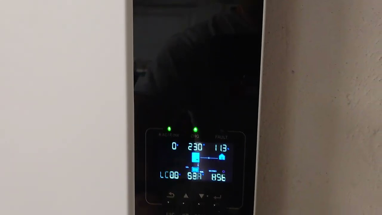 Growatt SPF 5000 ES LC Display fade