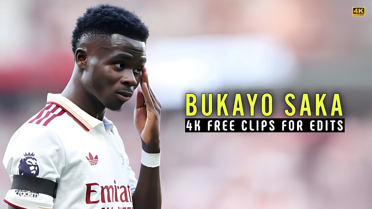 Bukayo Saka 4K Clips For Edits • 2025 • Free Scene Pack • No Watermark • 2160p | D74 Edits 2.0
