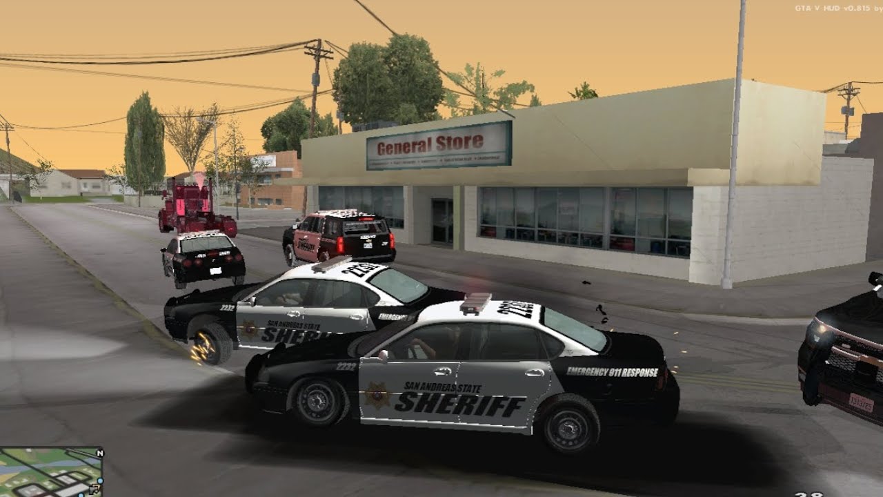 San Andreas State Police -Truck Pursuit  | GTA SA  (SAPD:FR) Ep 11