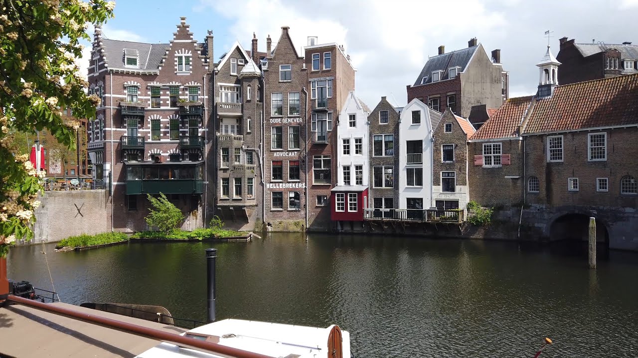 Walking around in Rotterdam - Delfshaven ⛅ | The Netherlands - 4K60