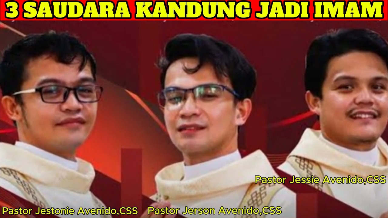 Luar biasa  3 saudara kandung ditahbiskan menjadi imam pada hari yang sama, & tarekat yang sama