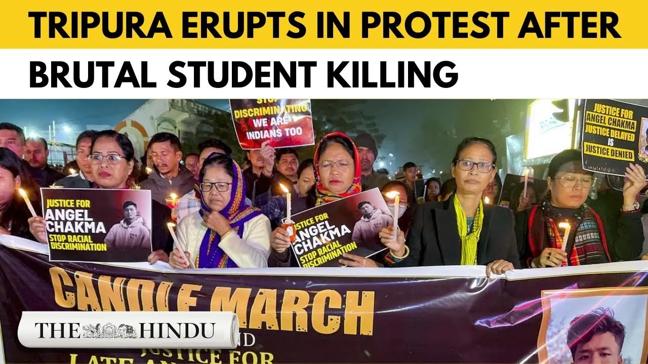 Tripura protests erupt over murder of student Angel Chakma