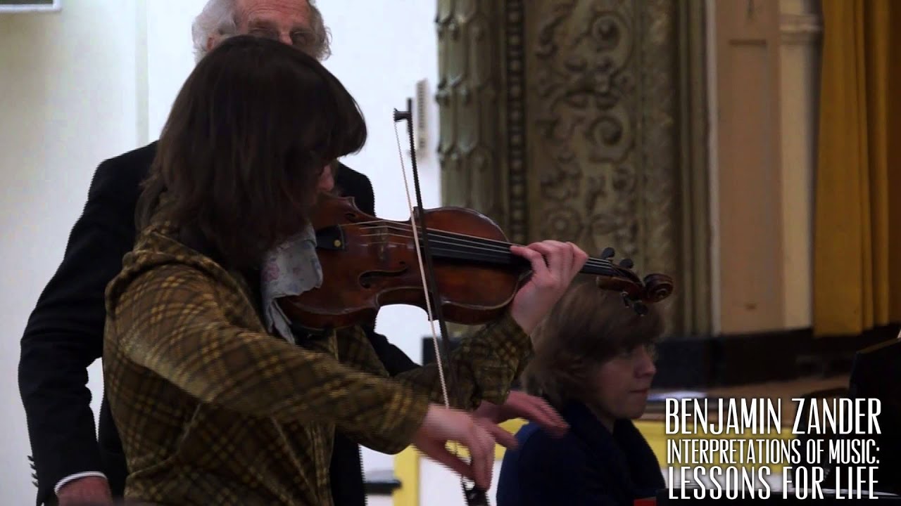 Brahms: Violin Sonata no. 3 - 1st movement (Benjamin Zander - Interpretation Class)