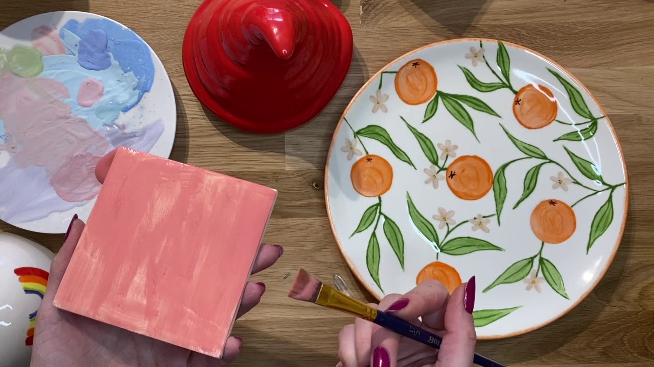 Pottery Painting Tip - Creating an Even Layer of Paint (3 layers people!!)