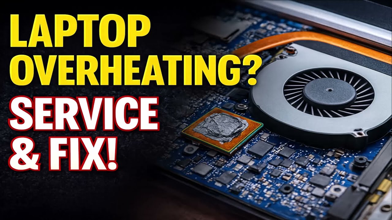 Laptop Overheating? Complete Service + Thermal Paste Fix