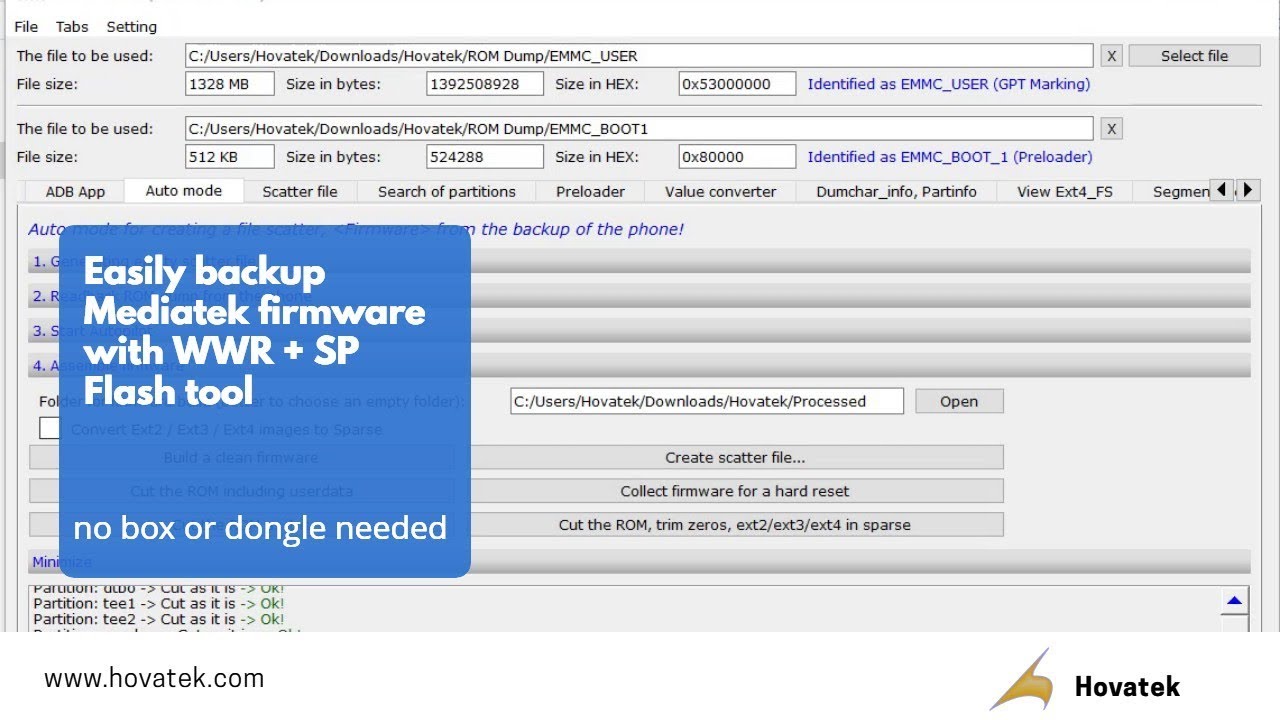 How to use wwr v2.51 + SP flash tool to backup Mediatek rom