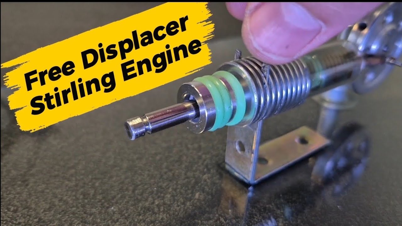 Free Displacer Stirling Engine in swinging mode - assembling