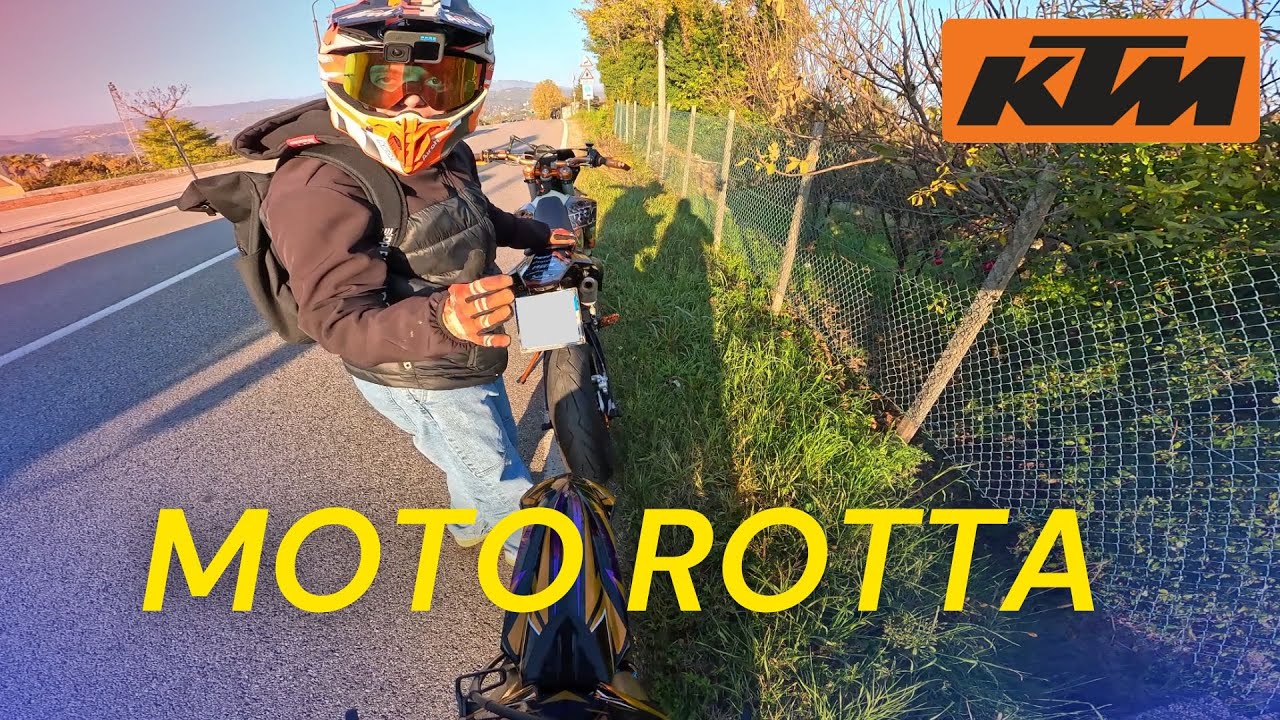 KTM ROTTO A 30 KM DA CASA 💥⚙️| YZ 250 MOTARD