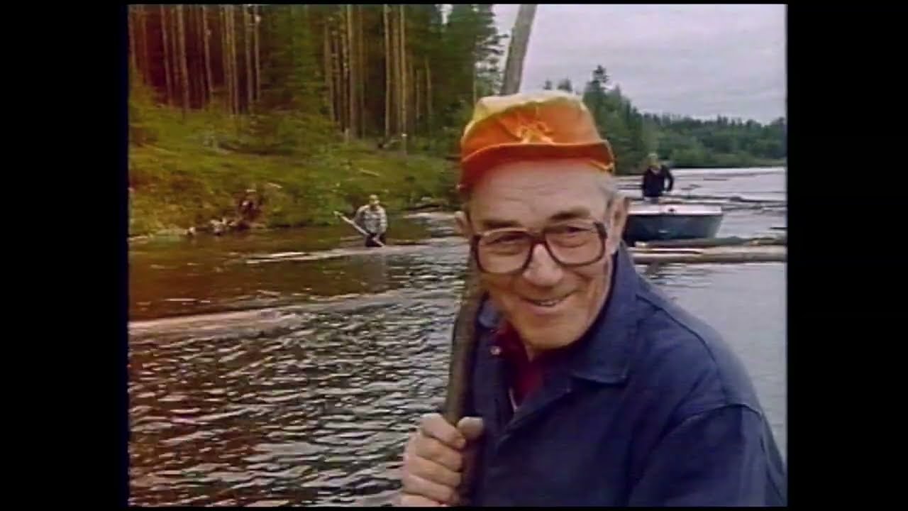 Flottning i Ångermanälven 1982