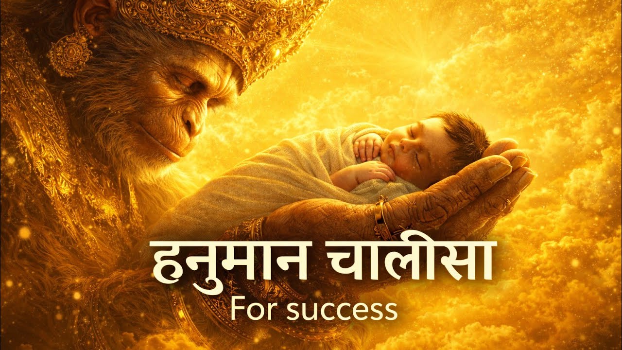 Hanuman Chalisa for Deep Sleep | 7 Times  Hanuman Chalisa | Healing Version हनुमान चालीसा 💗