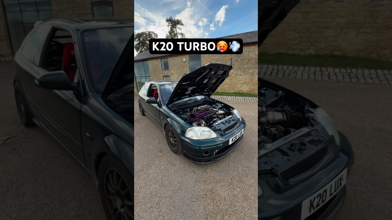Ek4 Civic w/ K20 Turbo Conversion🥵💨 #shorts