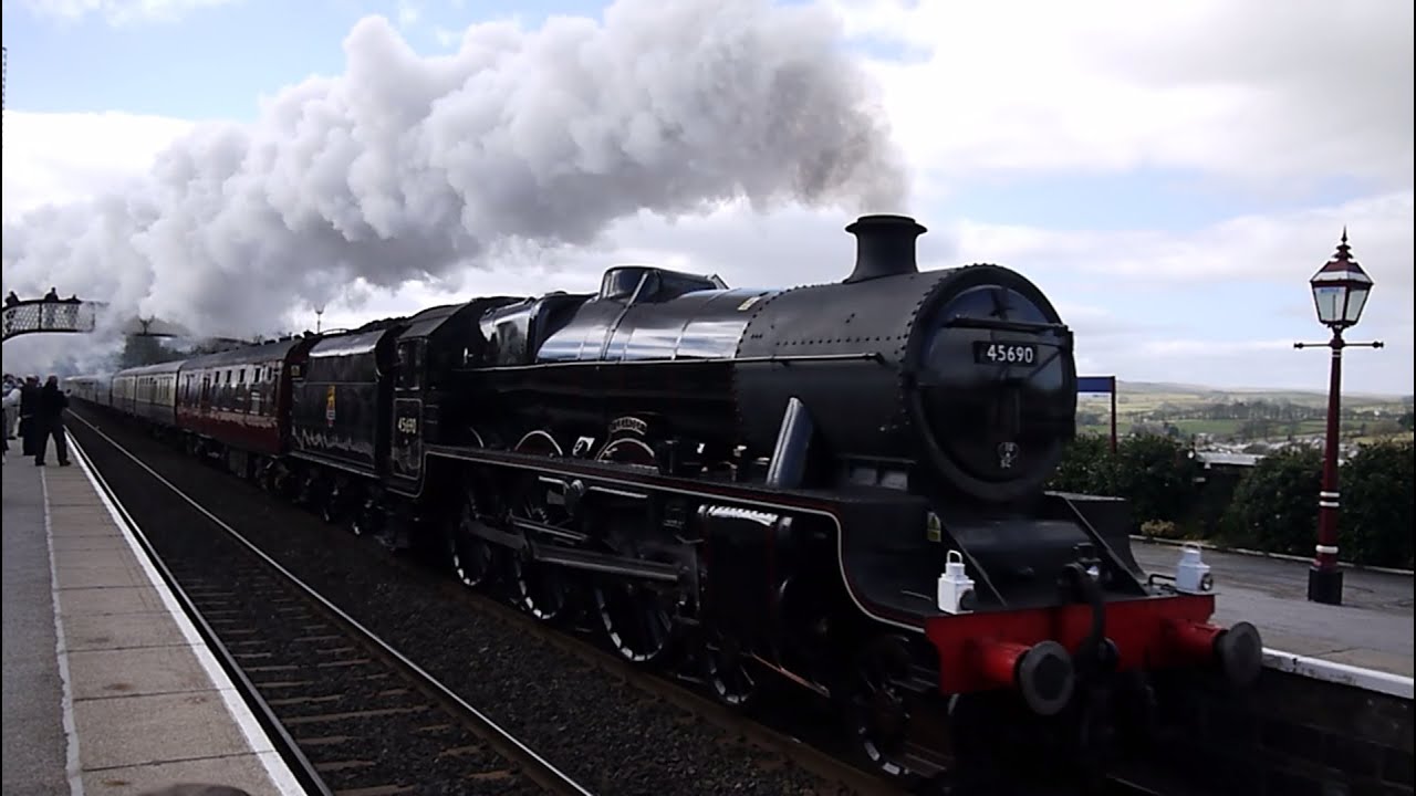 45690 Leander 'The Cumbrian Jubilee' batters Settle Saturday 21 March 2015