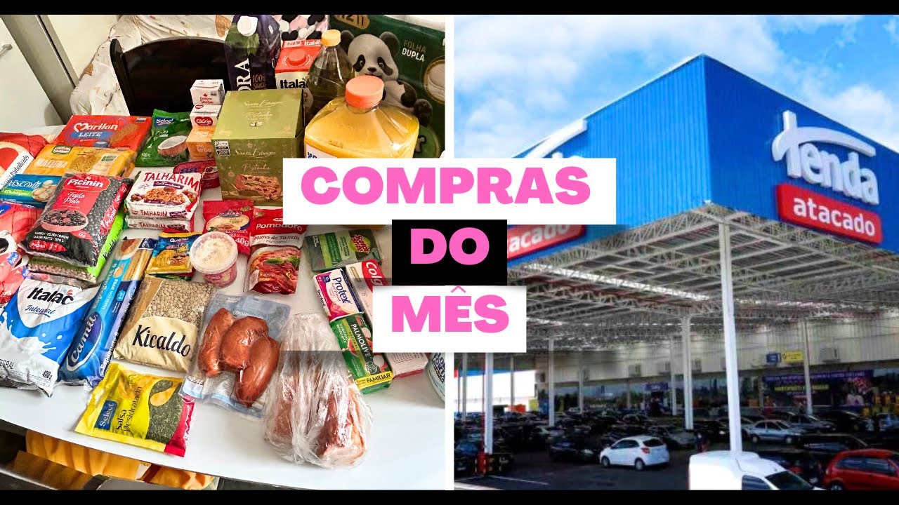COMPRAS DO MÊS NO TENDA ATACADO | MOSTREI VALORES | CAROL SOUSA 💕