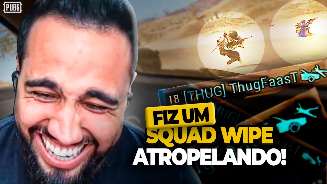 THUGFAAST FEZ UM SQUAD WIPE ATROPELANDO - PUBG