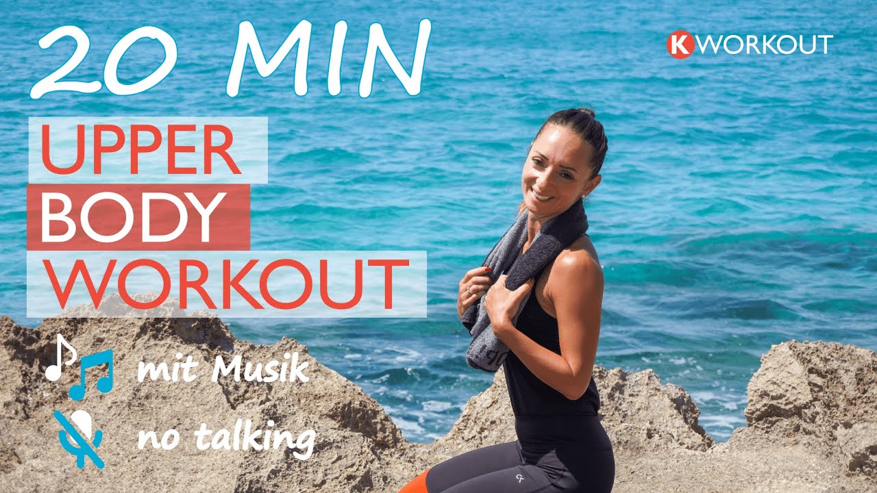 20 MIN UPPER BODY WORKOUT für Zuhause mit Musik / no talking / Rücken Arme Bauch | Katja Seifried