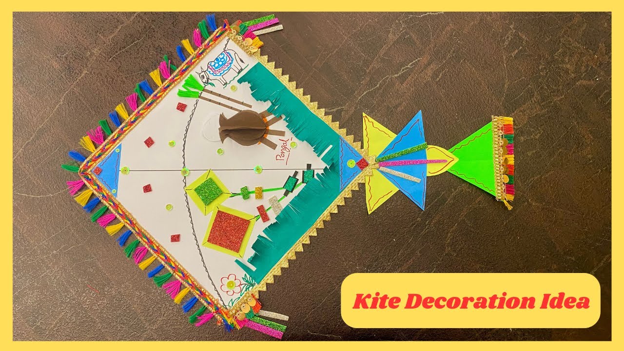 How to make kite | Kite decoration ideas | kite decoration ideas for kids | kite making | DIY Kite