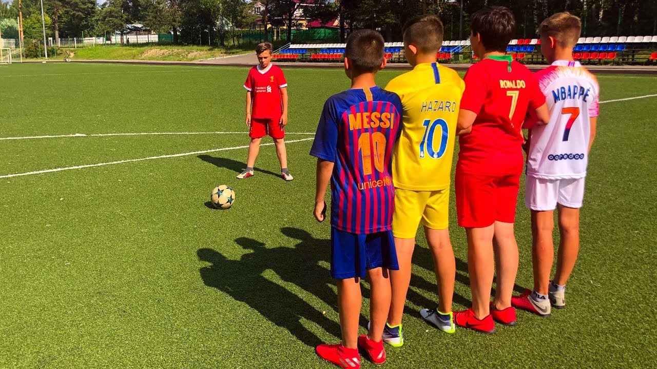 ⚽ФУТБОЛЬНЫЙ ЧЕЛЛЕНДЖ⚽ШТРАФНОЙ ЧЕРЕЗ СТЕНКУ⚽