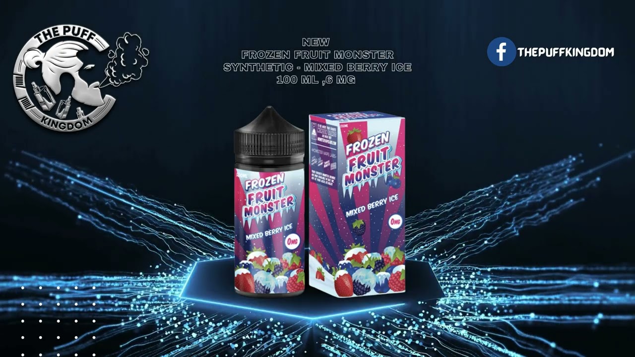 Frozen Fruit Monster e-liquid comes in a 100mL chubby gorilla bottle.
