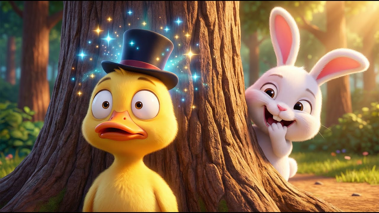 Magic Hat Surprise! Duck & Bunny Got Shocked 😂