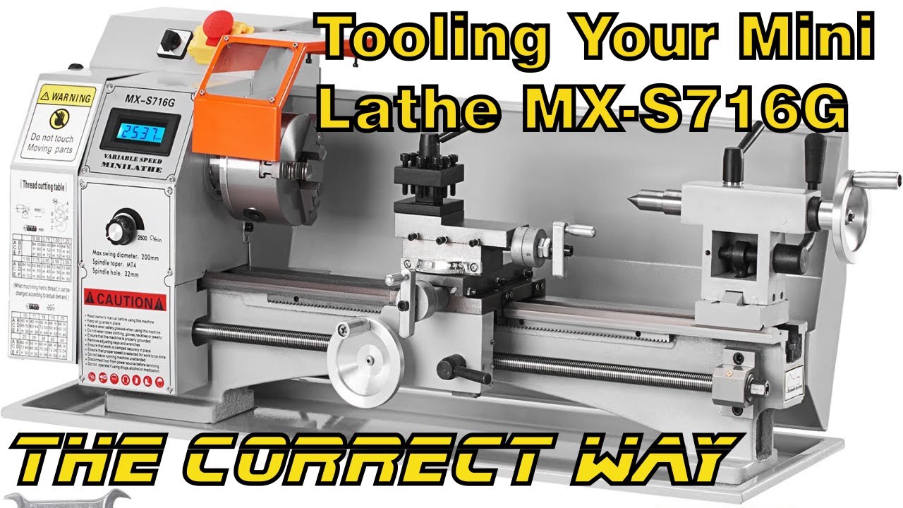 Tooling your mini Lathe MX-S716G #lathe #lathemachine #lathemachinework #lathemachining #latheturnin