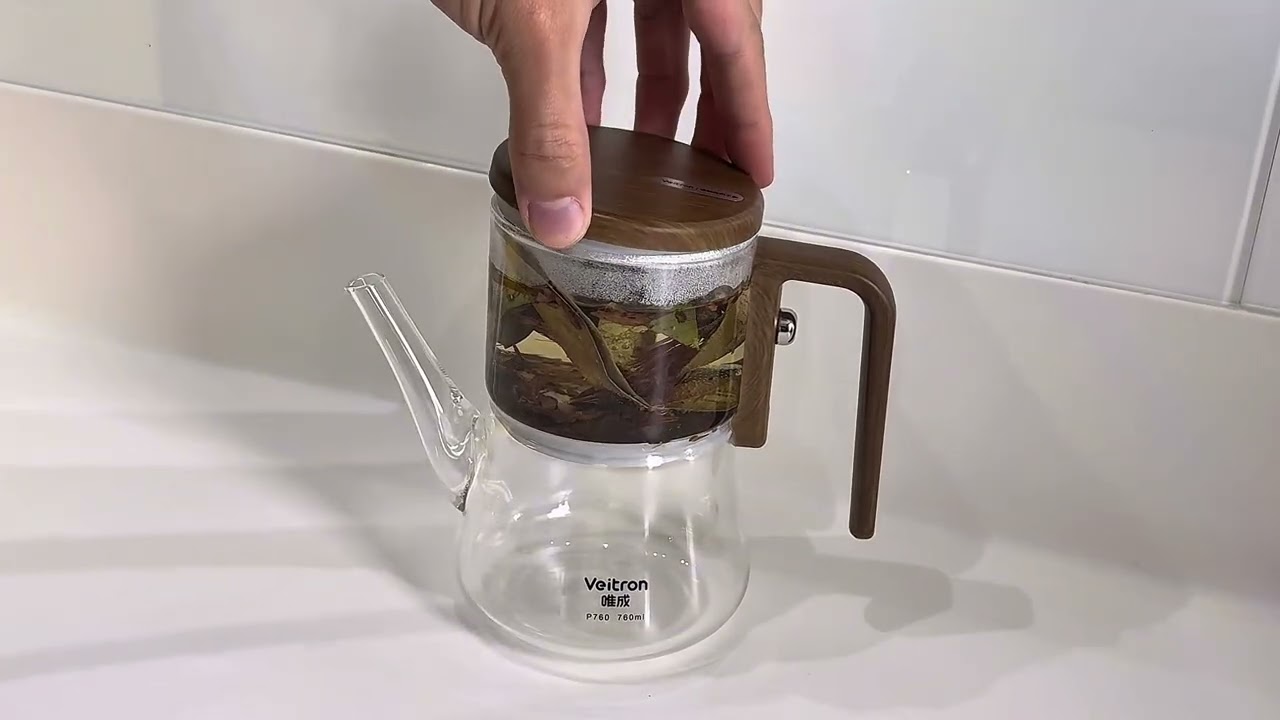 Chaleira Bule de Vidro 760 ml com Infusor de A&ccedil;o Inox &mdash; Eleg&acirc;ncia e Praticidade no Ritual do Ch&aacute;