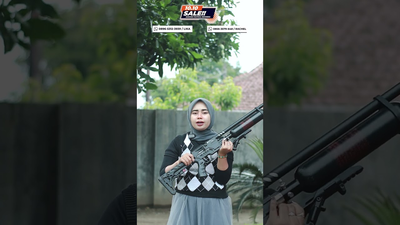 FULL CNC FULL POWER HANYA 3 JUTAAN!! #shorts  #senapanbocap #senapanangin #sancakatactical
