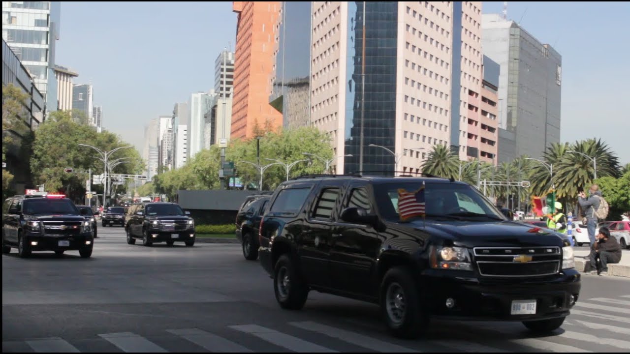 Convoy de la Vicepresidente de Estados Unidos, Kamala Harris en México.
